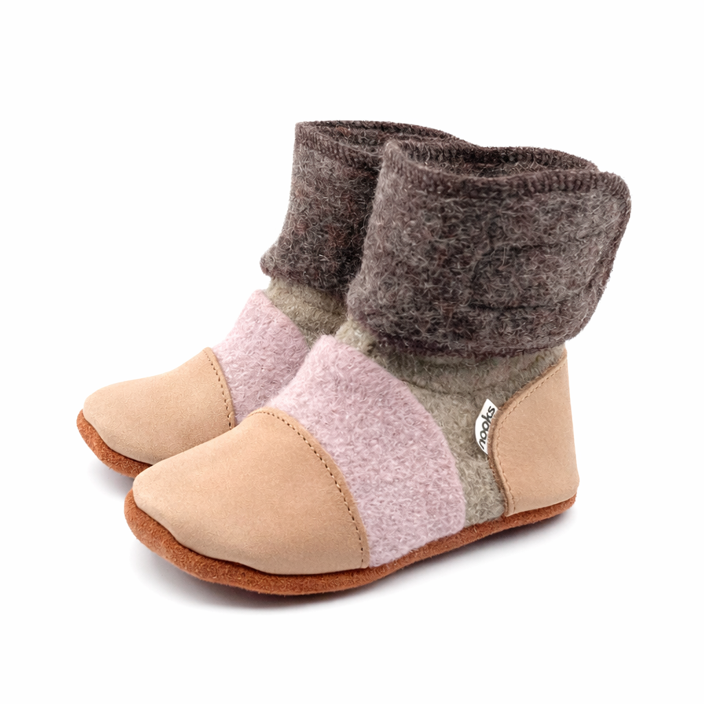 Neapolitan Felted Wool Booties