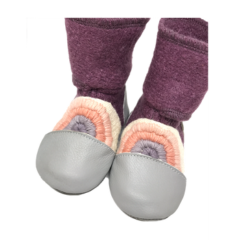 Nooks Design felted wool booties - Dream On rainbow series 3 - 3