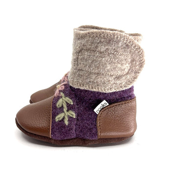 Blossom Felted Wool Booties
