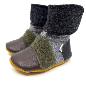 Kelp Felted Wool Booties