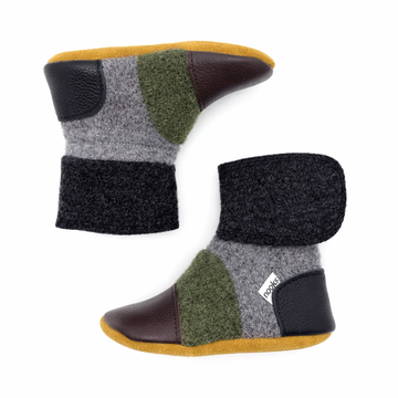 Kelp Felted Wool Booties