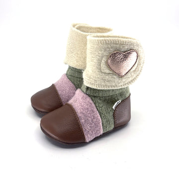 Saltwater Taffy Felted Wool Booties