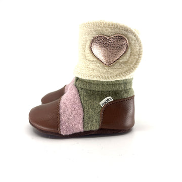 Saltwater Taffy Felted Wool Booties