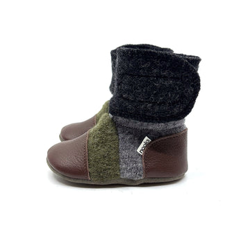 Timber Felted Wool Booties