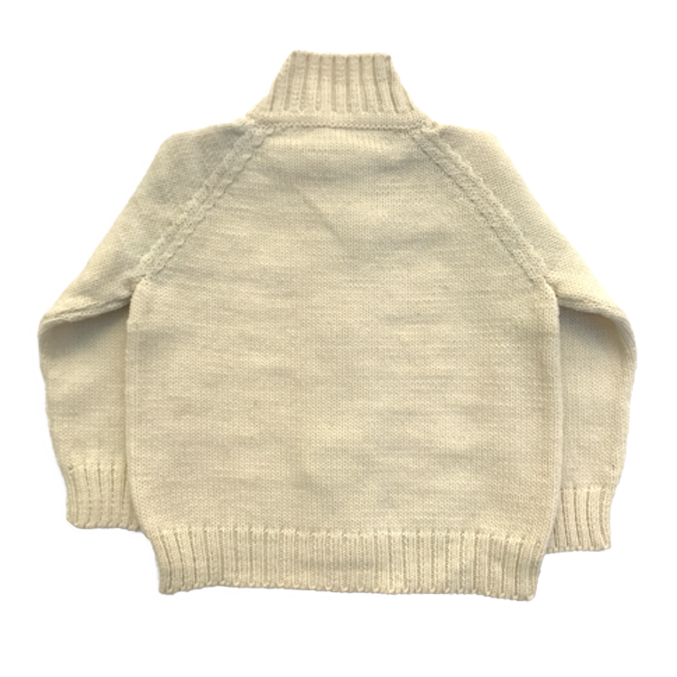 Cream Merino Wool Cardigan