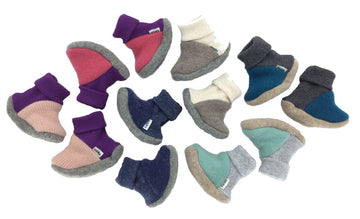 Upcycled Cashmere Pre-Walking Booties