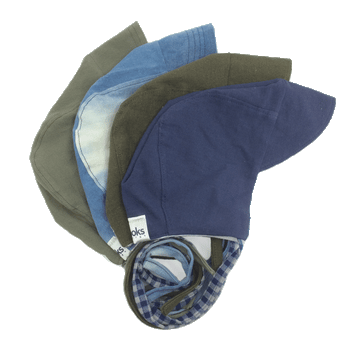 Upcycled fabric bonnet