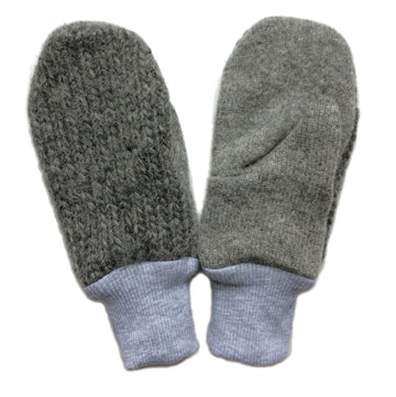 Upcycled Adult wool mittens